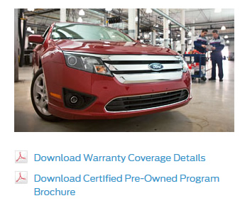 Ford Certified Pre-Owned Warranty